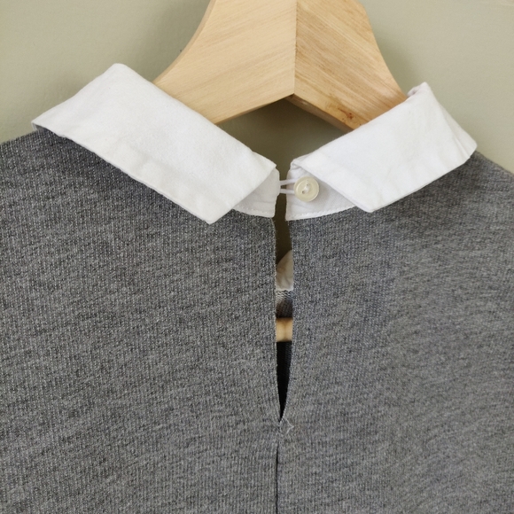 Pull&Bear Grey Babydoll Smock Dress with Collar Small - Picture 8 of 13